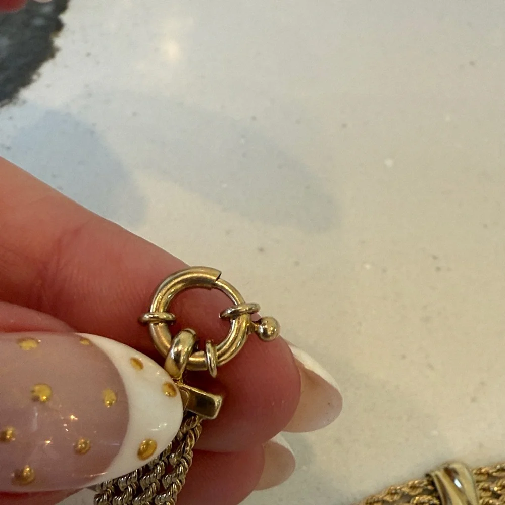 Timeless Italian 14kt solid gold triple rope bracelet - Picture 6 of 16